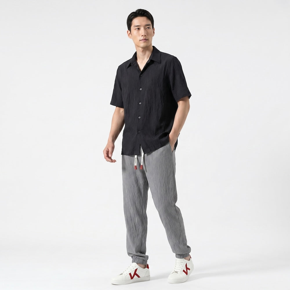Taiyo - Chemise à manches courtes slim fit