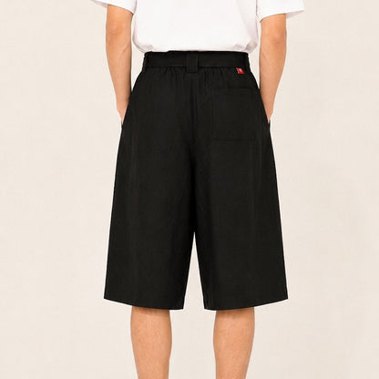 Kaze - Pantalon court plissé japonais