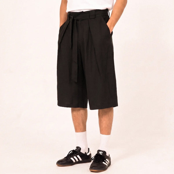 Kaze - Pantalon court plissé japonais