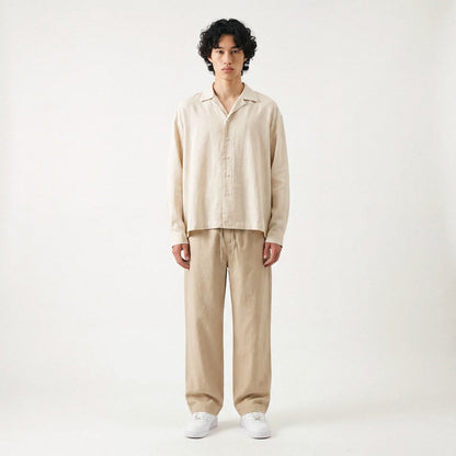 Suna - Chemise japonaise oversize cropped