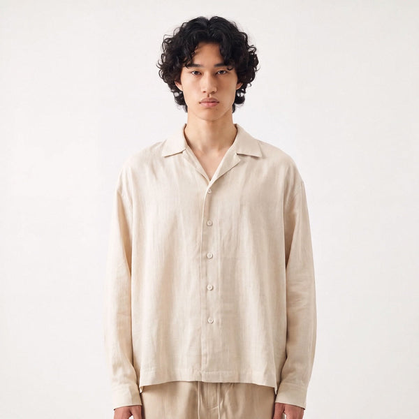 Suna - Chemise japonaise oversize cropped