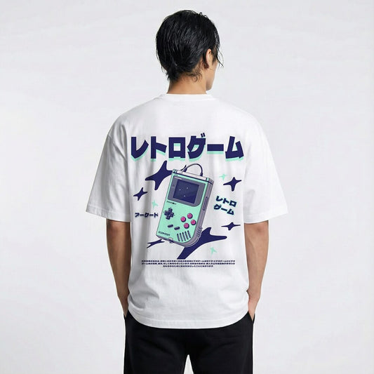 Retoro Gēmu - T-shirt japonais oversize