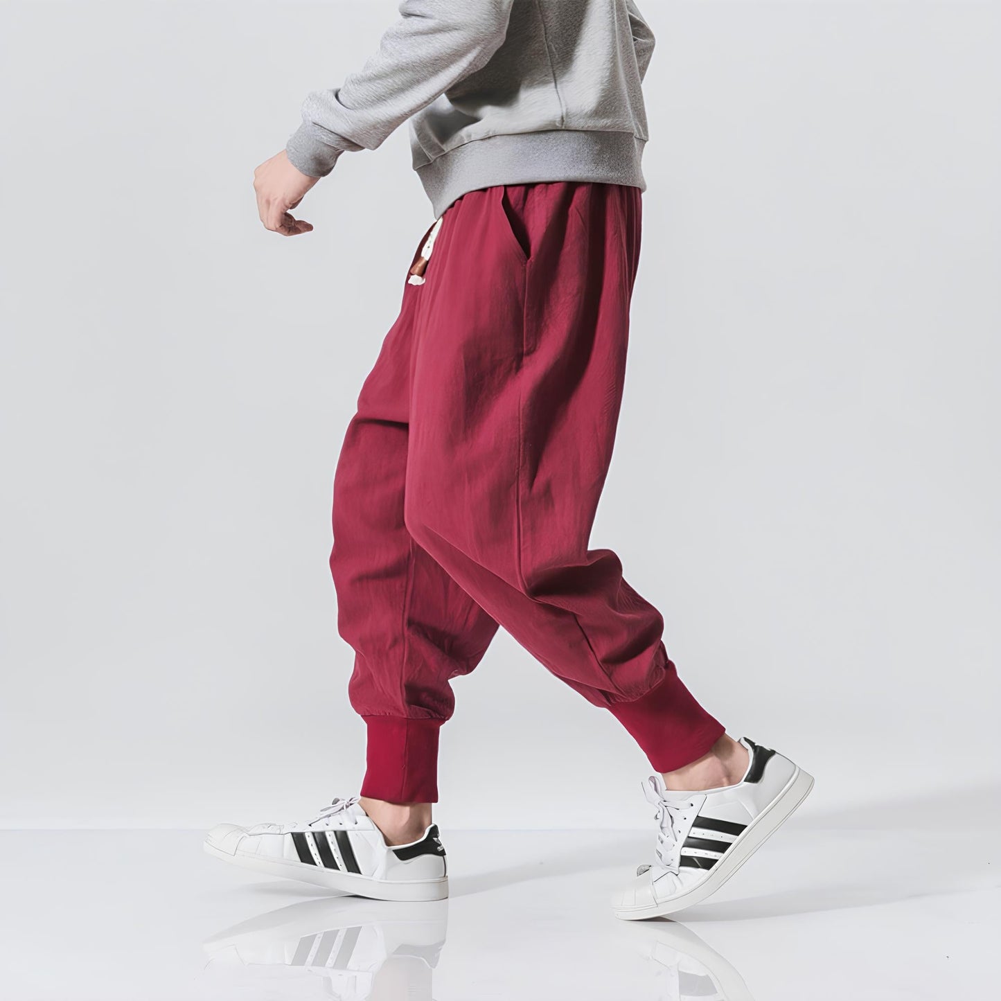 Riku - Pantalon harem confort en coton