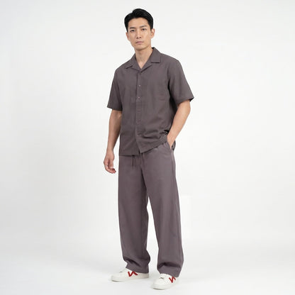 Hane - Pantalon balloon relax en lin
