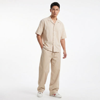 Hane - Pantalon balloon relax en lin