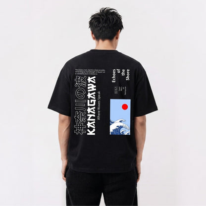 Kanagawa - T-shirt japonais oversize