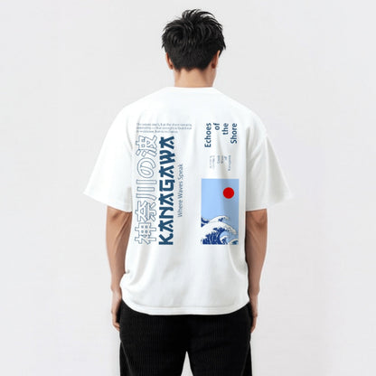 Kanagawa - T-shirt japonais oversize