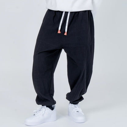 Shao - Pantalon harem confort en coton